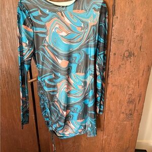 Superdown Multicolor Swirl Dress